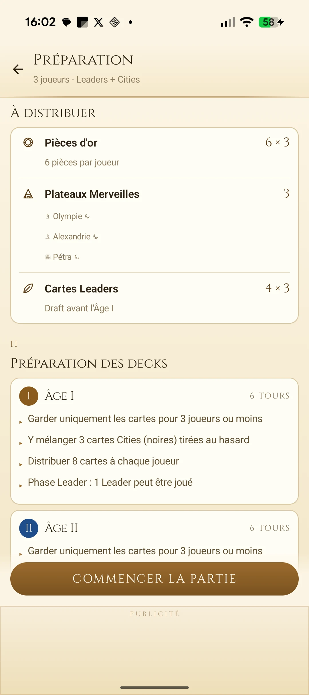 Score Sheet for 7 Wonders screenshot